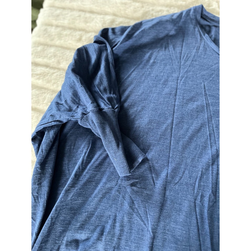 Eileen Fisher Navy Short Sleeve T Petite Small - Picture 2 of 5